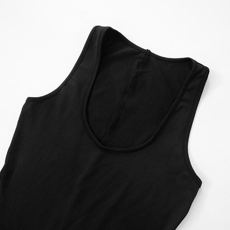 Chic U-Neck Sleeveless Lace Patchwork Jumpsuit for Y2K Fashion Lovers Chic U-Neck Sleeveless Lace Patchwork Jumpsuit for Y2K Fashion Lovers