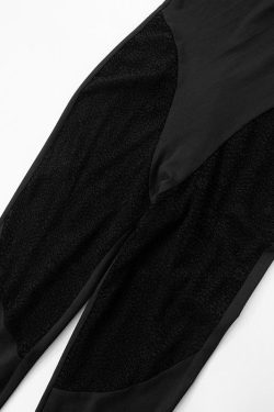 Chic U-Neck Sleeveless Lace Patchwork Jumpsuit for Y2K Fashion Lovers