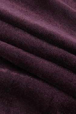 Chic Velvet Button Ruffle Long Sleeve V-Neck Midi Dress for Y2K Aesthetic Lovers