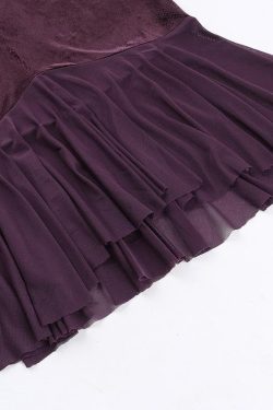 Chic Velvet Button Ruffle Long Sleeve V-Neck Midi Dress for Y2K Aesthetic Lovers