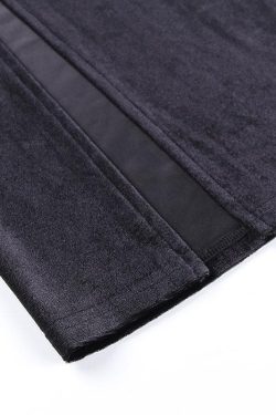 Chic Velvet High Rise Maxi Skirt with Slit and Bowknot Detail for Y2K Aesthetic