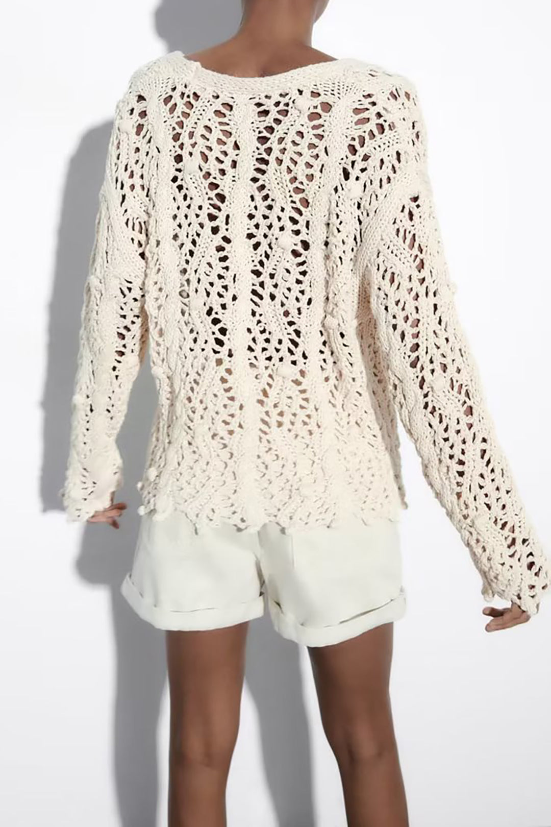 Chic Y2K Button Up V-Neck Open Knit Top for Trendy Aesthetic Outfits Chic Y2K Button Up V-Neck Open Knit Top for Trendy Aesthetic Outfits