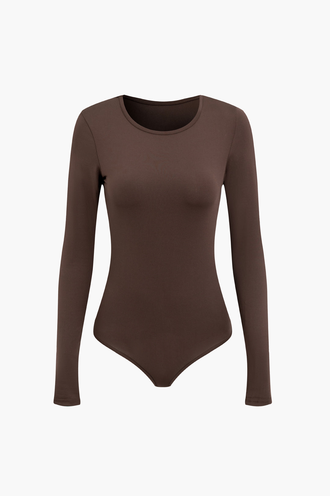 Chic Y2K Fashion: Round Neck Long Sleeve Bodysuit & Ruched Split Maxi Skirt Set Chic Y2K Fashion: Round Neck Long Sleeve Bodysuit & Ruched Split Maxi Skirt Set