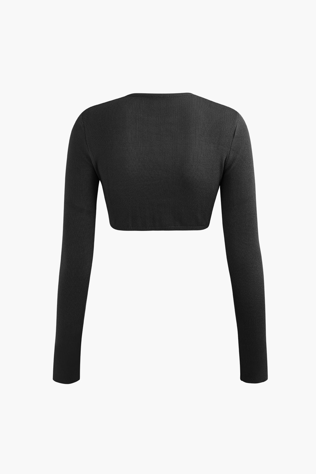 Chic Y2K Fashion: Round Neck Long Sleeve Knit Crop Top & Textured Knit Slit Skirt Set Chic Y2K Fashion: Round Neck Long Sleeve Knit Crop Top & Textured Knit Slit Skirt Set