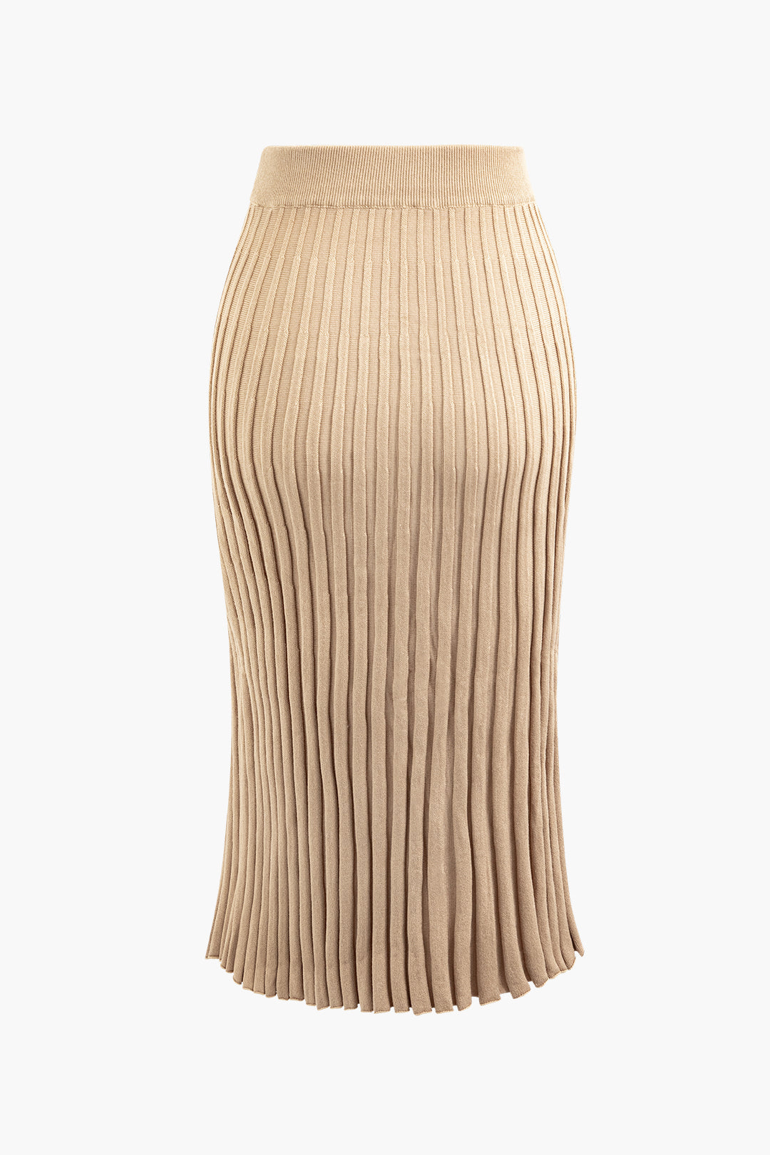 Chic Y2K Fashion: Round Neck Long Sleeve Knit Crop Top & Textured Knit Slit Skirt Set Chic Y2K Fashion: Round Neck Long Sleeve Knit Crop Top & Textured Knit Slit Skirt Set