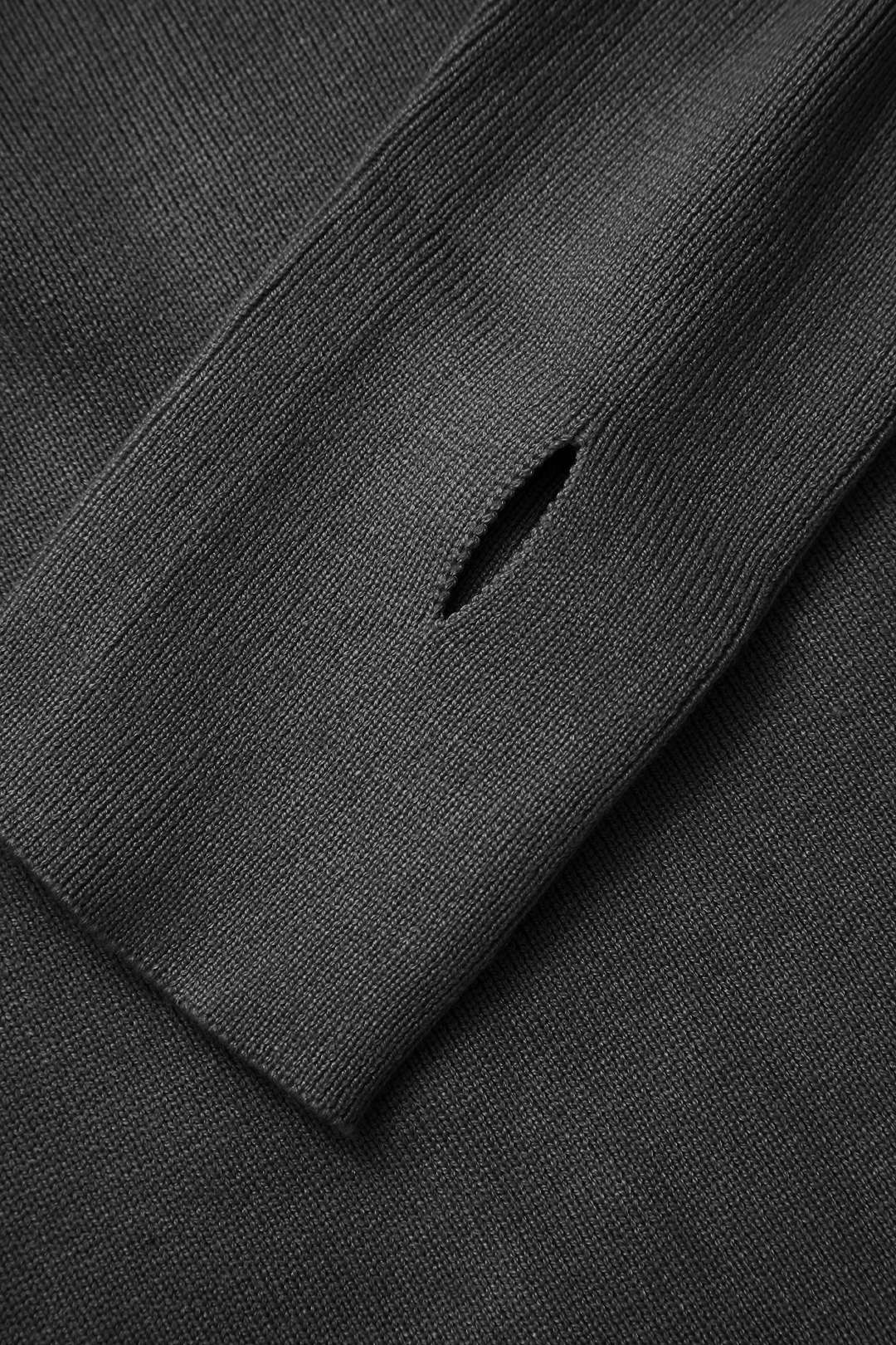 Chic Y2K Fashion: Round Neck Long Sleeve Knit Crop Top & Textured Knit Slit Skirt Set Chic Y2K Fashion: Round Neck Long Sleeve Knit Crop Top & Textured Knit Slit Skirt Set