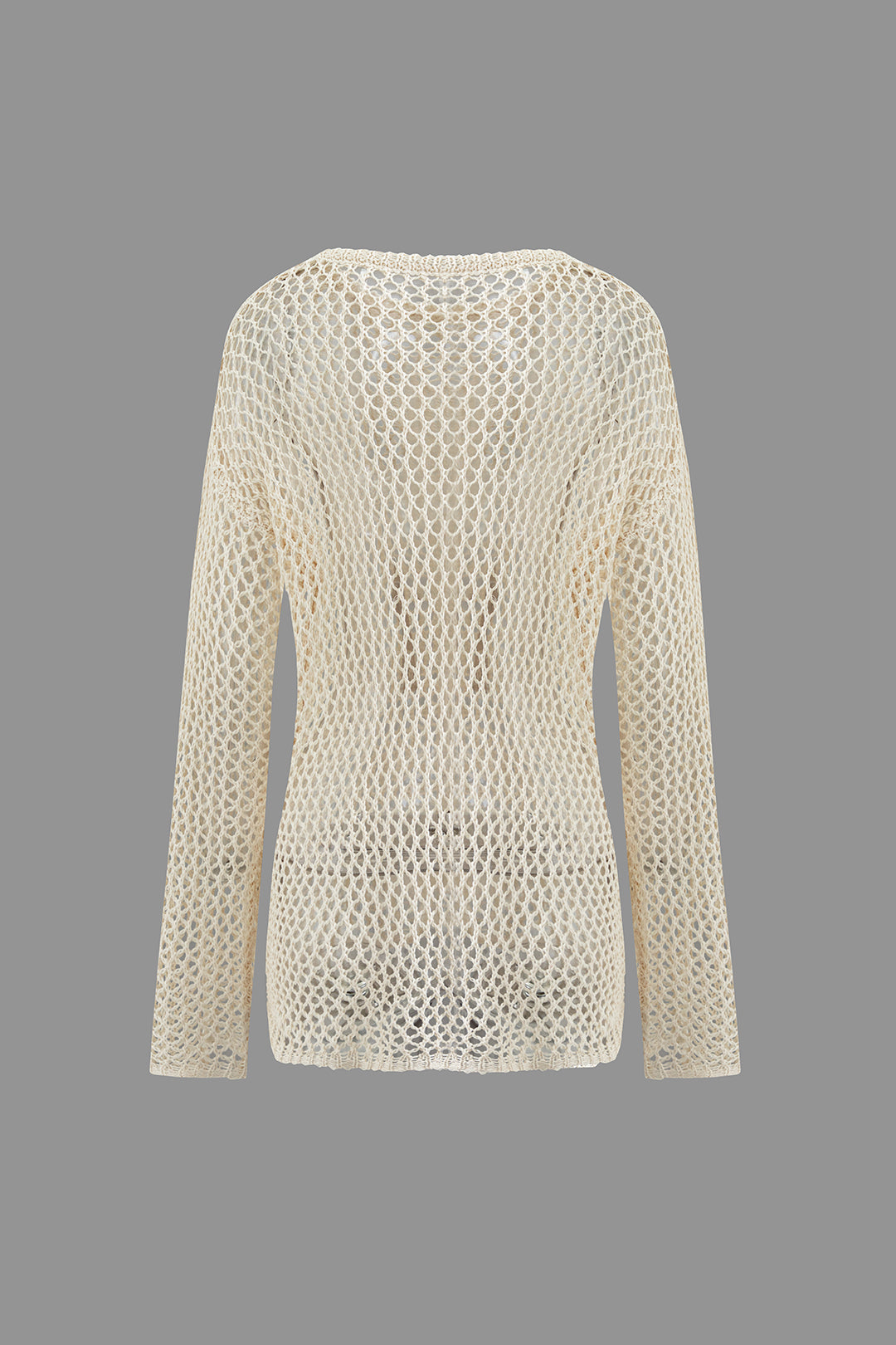 Chic Y2K Hollow Out Knit Cover-Up Top for Coquette and Grunge Aesthetic Styles