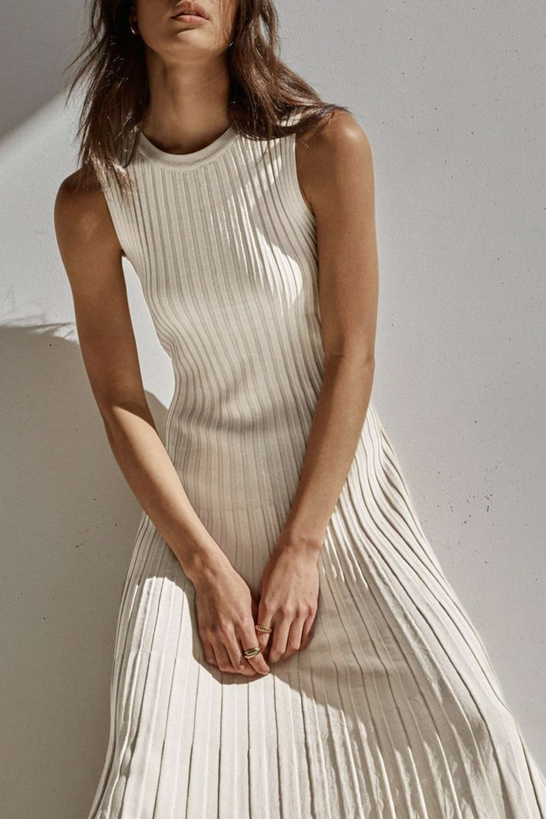 Chic Y2K Style Round Neck Tie Waist Rib Knit Tank Dress for Effortless Aesthetic Looks Chic Y2K Style Round Neck Tie Waist Rib Knit Tank Dress for Effortless Aesthetic Looks