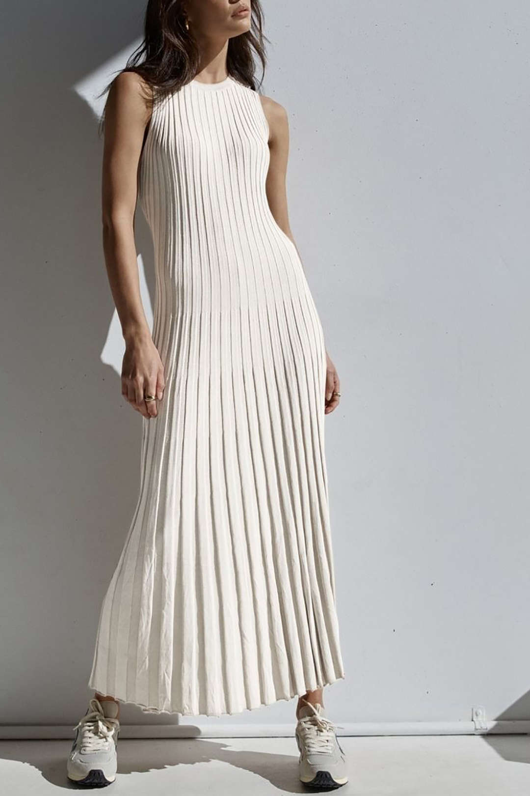 Chic Y2K Style Round Neck Tie Waist Rib Knit Tank Dress for Effortless Aesthetic Looks Chic Y2K Style Round Neck Tie Waist Rib Knit Tank Dress for Effortless Aesthetic Looks