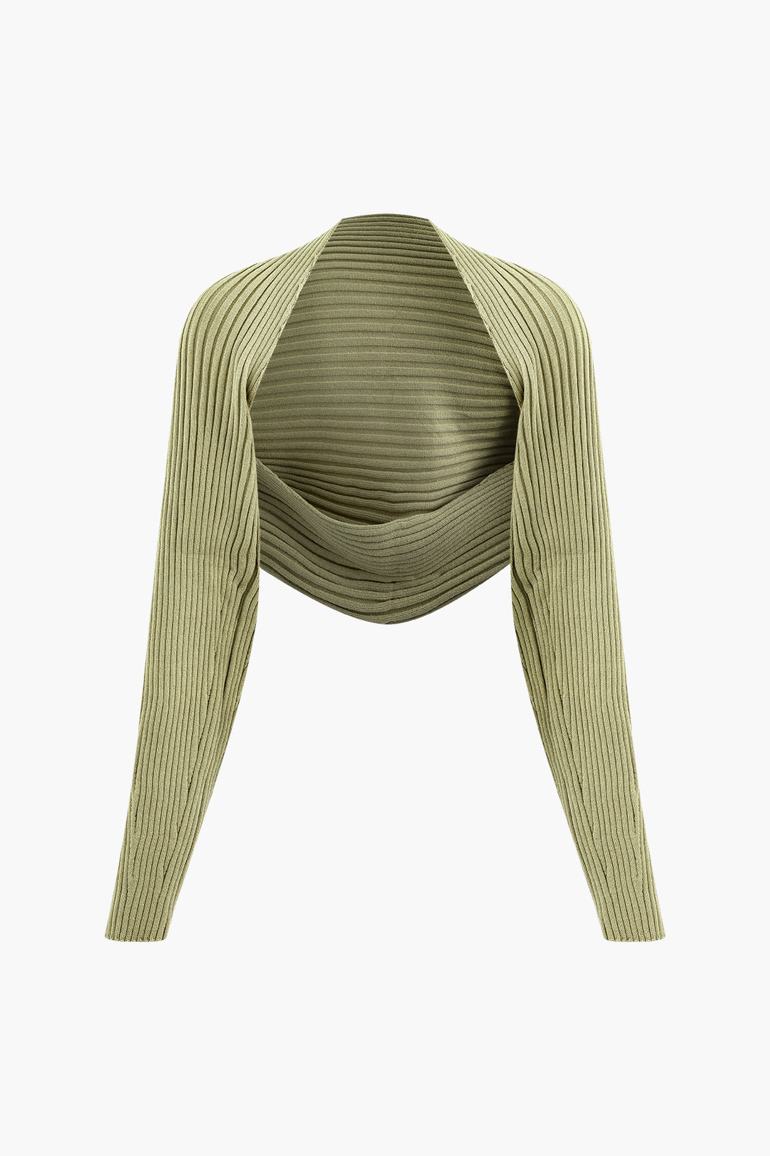 Chic Y2K Zip-Up Knit Halter Top with Long Sleeve Shrug Set for Trendy Aesthetic Outfits Chic Y2K Zip-Up Knit Halter Top with Long Sleeve Shrug Set for Trendy Aesthetic Outfits