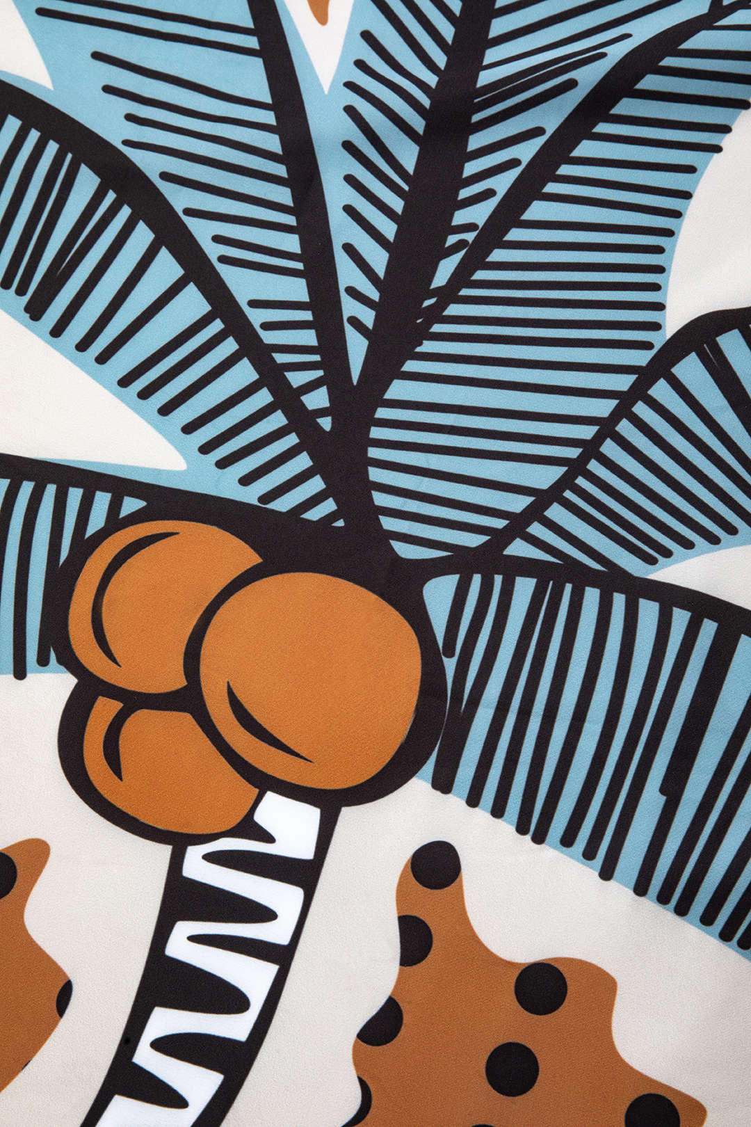 Coconut Tree Print Y2K Aesthetic Knot Wrap Midi Skirt for Trendy Summer Outfits Coconut Tree Print Y2K Aesthetic Knot Wrap Midi Skirt for Trendy Summer Outfits