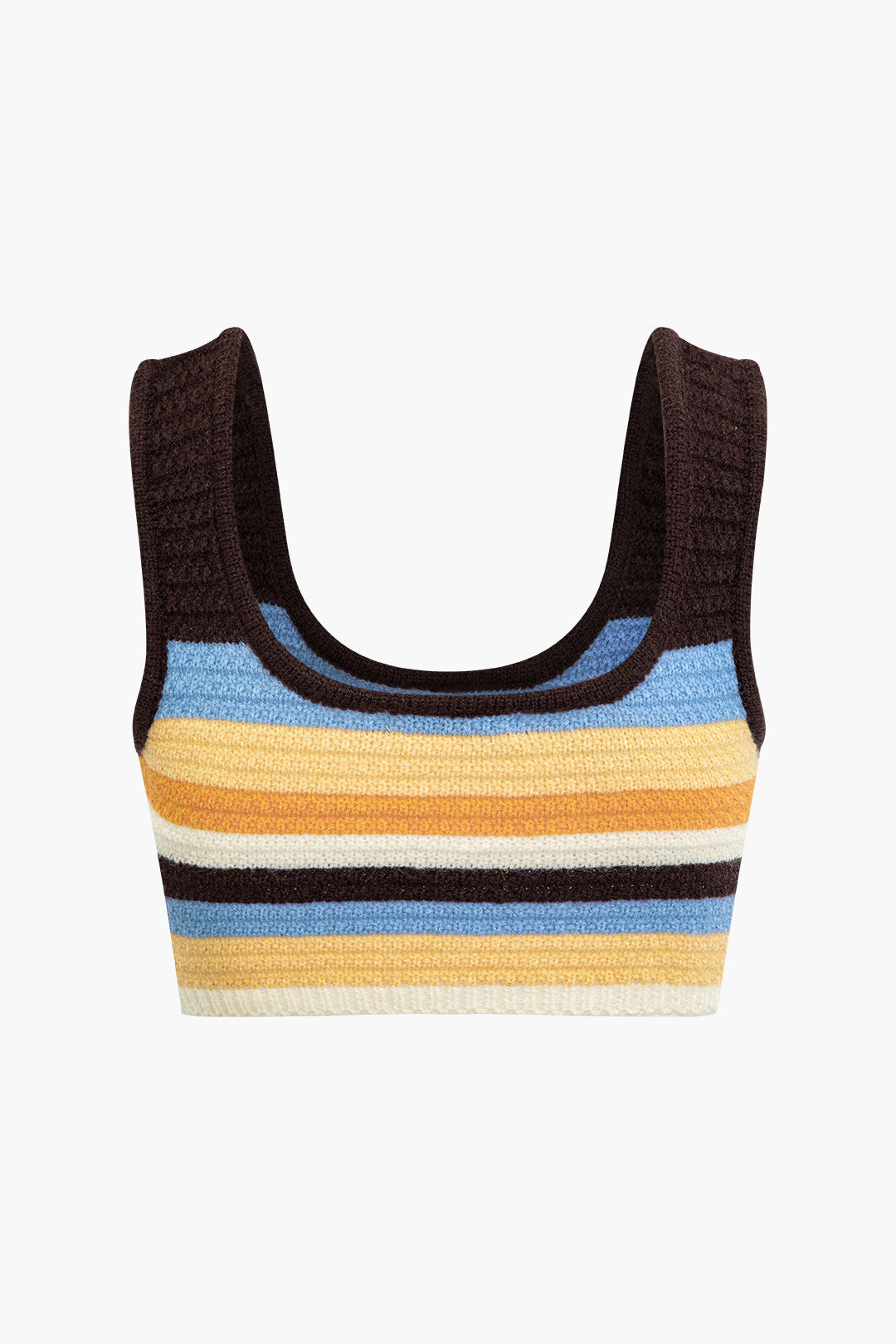 Color Block Stripe Knit Crop Top - Y2K Aesthetic Cute Top for Trendy Outfits Color Block Stripe Knit Crop Top - Y2K Aesthetic Cute Top for Trendy Outfits