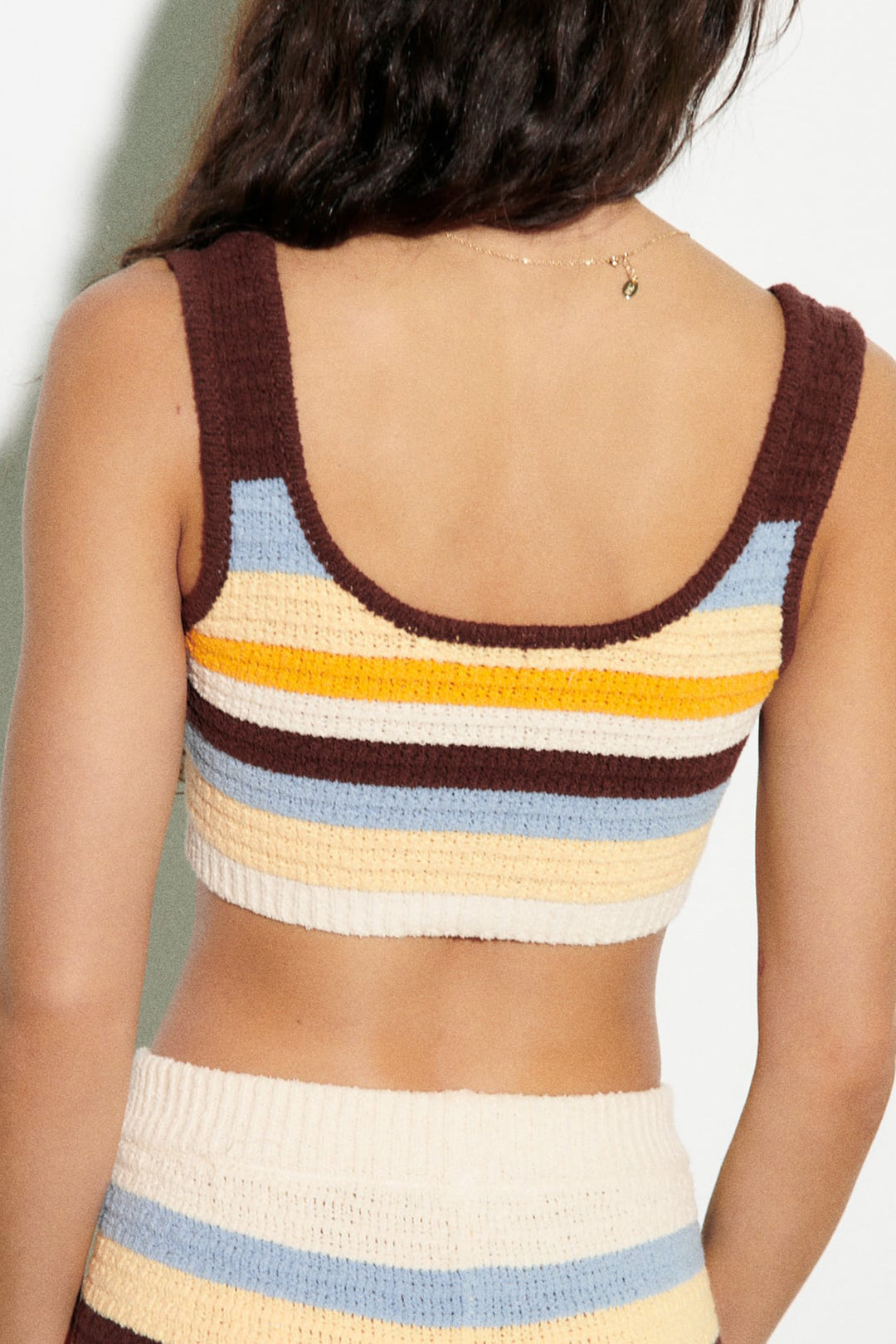 Color Block Stripe Knit Crop Top - Y2K Aesthetic Cute Top for Trendy Outfits Color Block Stripe Knit Crop Top - Y2K Aesthetic Cute Top for Trendy Outfits