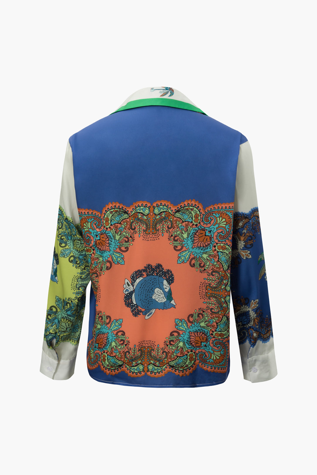 Colorblock Long Sleeve Button-Up Shirt - Y2K Aesthetic Top for Trendy Outfits Colorblock Long Sleeve Button-Up Shirt - Y2K Aesthetic Top for Trendy Outfits