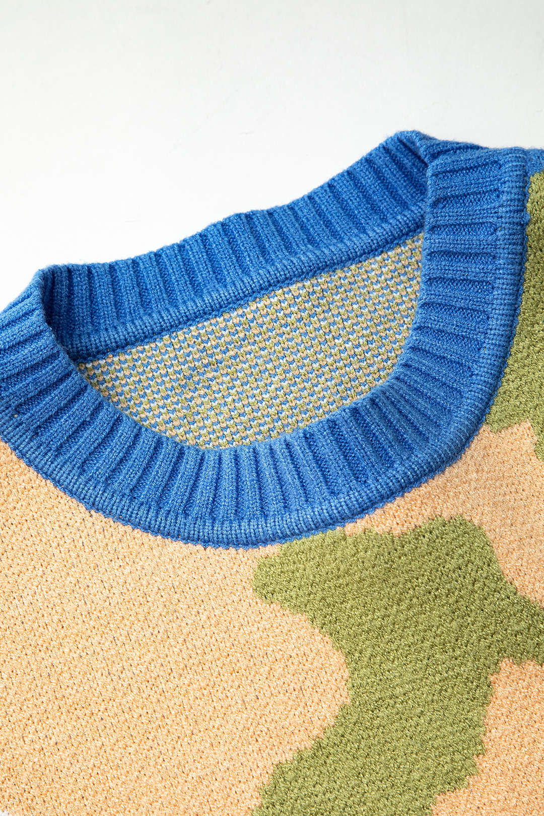 Colorblock Round Neck Long Sleeve Sweater - Y2K Aesthetic Comfy Top for Trendy Outfits Colorblock Round Neck Long Sleeve Sweater - Y2K Aesthetic Comfy Top for Trendy Outfits