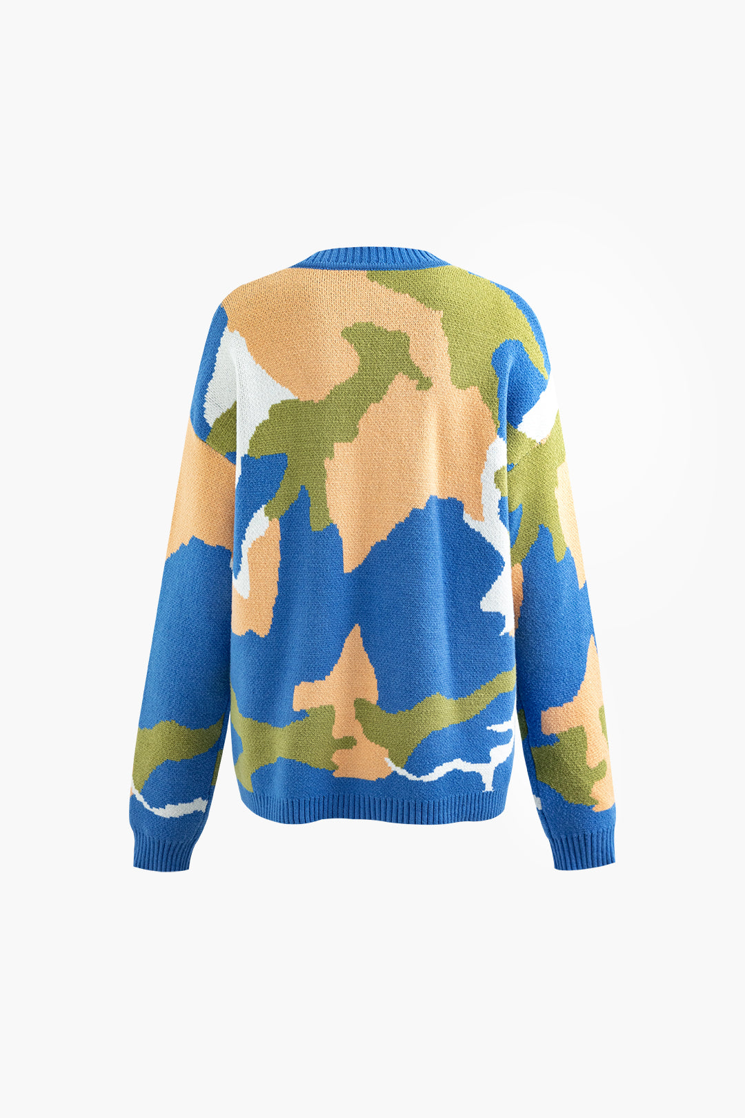 Colorblock Round Neck Long Sleeve Sweater - Y2K Aesthetic Comfy Top for Trendy Outfits Colorblock Round Neck Long Sleeve Sweater - Y2K Aesthetic Comfy Top for Trendy Outfits