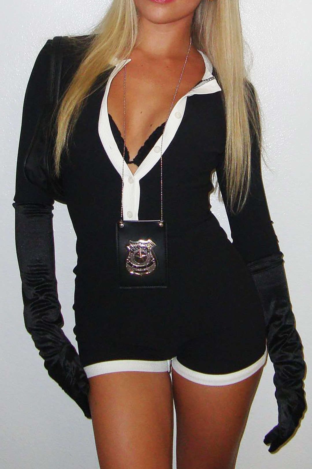 Contrast Binding Ribbed Button-Up Long Sleeve Romper in Y2K Aesthetic Style