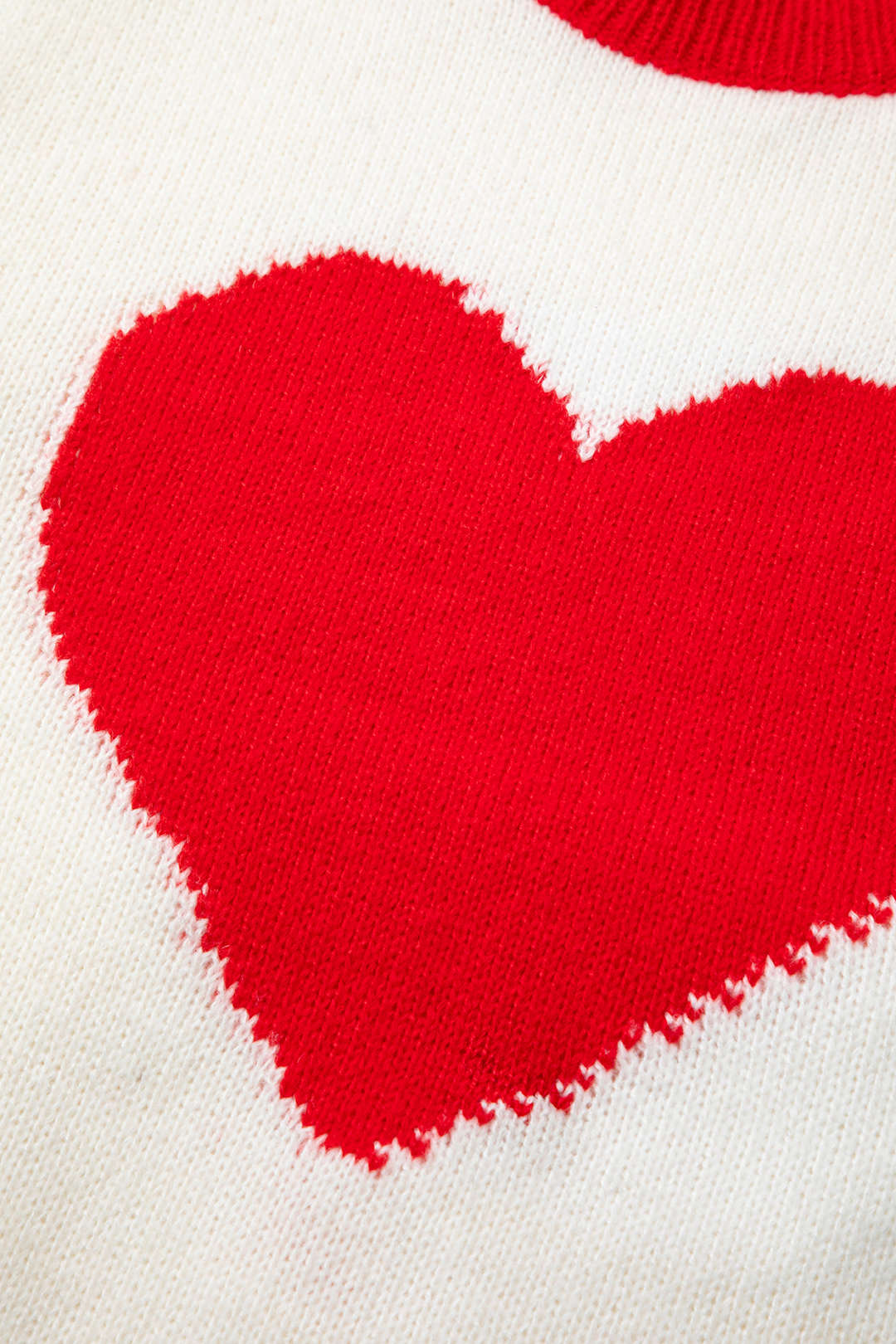 Contrast Heart Pattern Y2K Aesthetic Long Sleeve Top for Cute and Comfy Outfits Contrast Heart Pattern Y2K Aesthetic Long Sleeve Top for Cute and Comfy Outfits