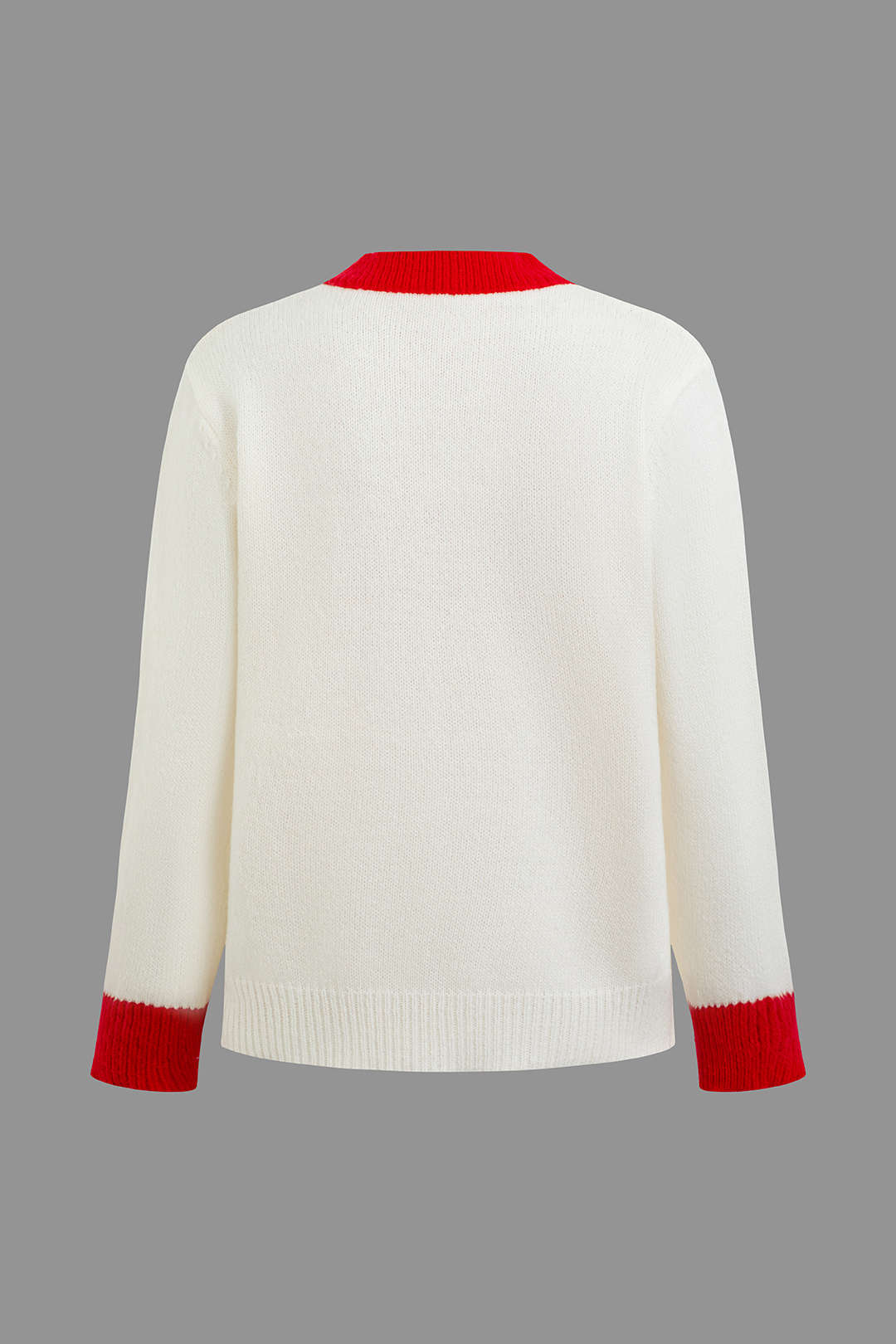 Contrast Heart Pattern Y2K Aesthetic Long Sleeve Top for Cute and Comfy Outfits Contrast Heart Pattern Y2K Aesthetic Long Sleeve Top for Cute and Comfy Outfits