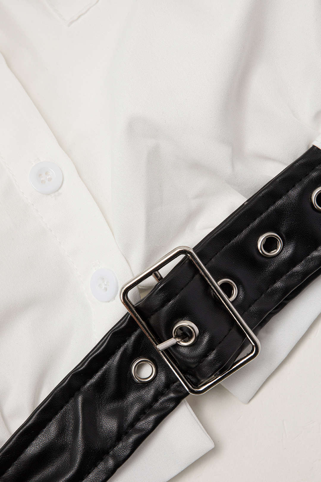 Contrast Pocket Belted Crop Top: Y2K Fashion Essential for Aesthetic Outfits Contrast Pocket Belted Crop Top: Y2K Fashion Essential for Aesthetic Outfits