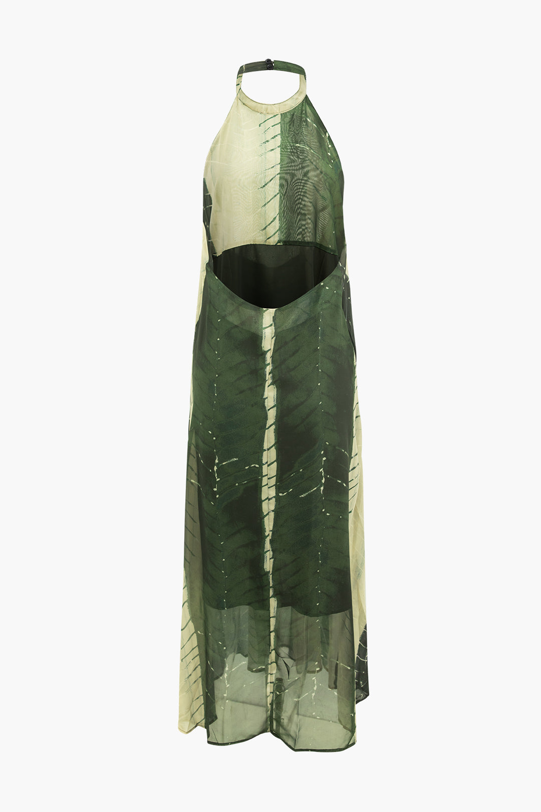 Contrast Tie Halter Backless Maxi Dress - Y2K Aesthetic Chic for Effortless Style Contrast Tie Halter Backless Maxi Dress - Y2K Aesthetic Chic for Effortless Style