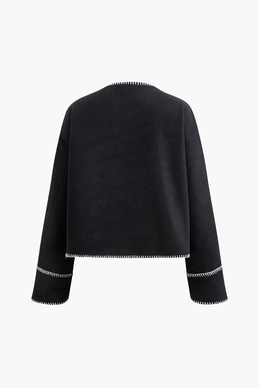 Contrast Trim V-neck Button Up Knit Cardigan - Y2K Aesthetic Cute Layering Essential