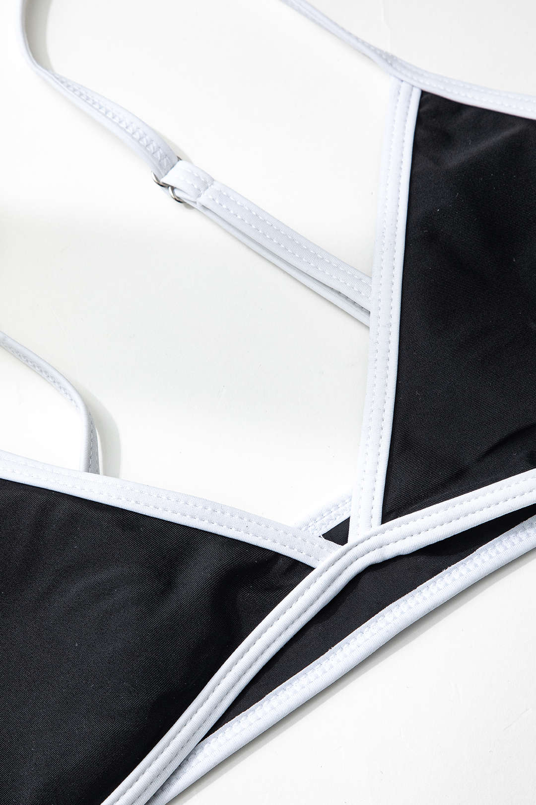 Contrast Trim Y2K Bikini Set - Cute Retro Swimwear for Coquette and Grunge Aesthetics Contrast Trim Y2K Bikini Set - Cute Retro Swimwear for Coquette and Grunge Aesthetics