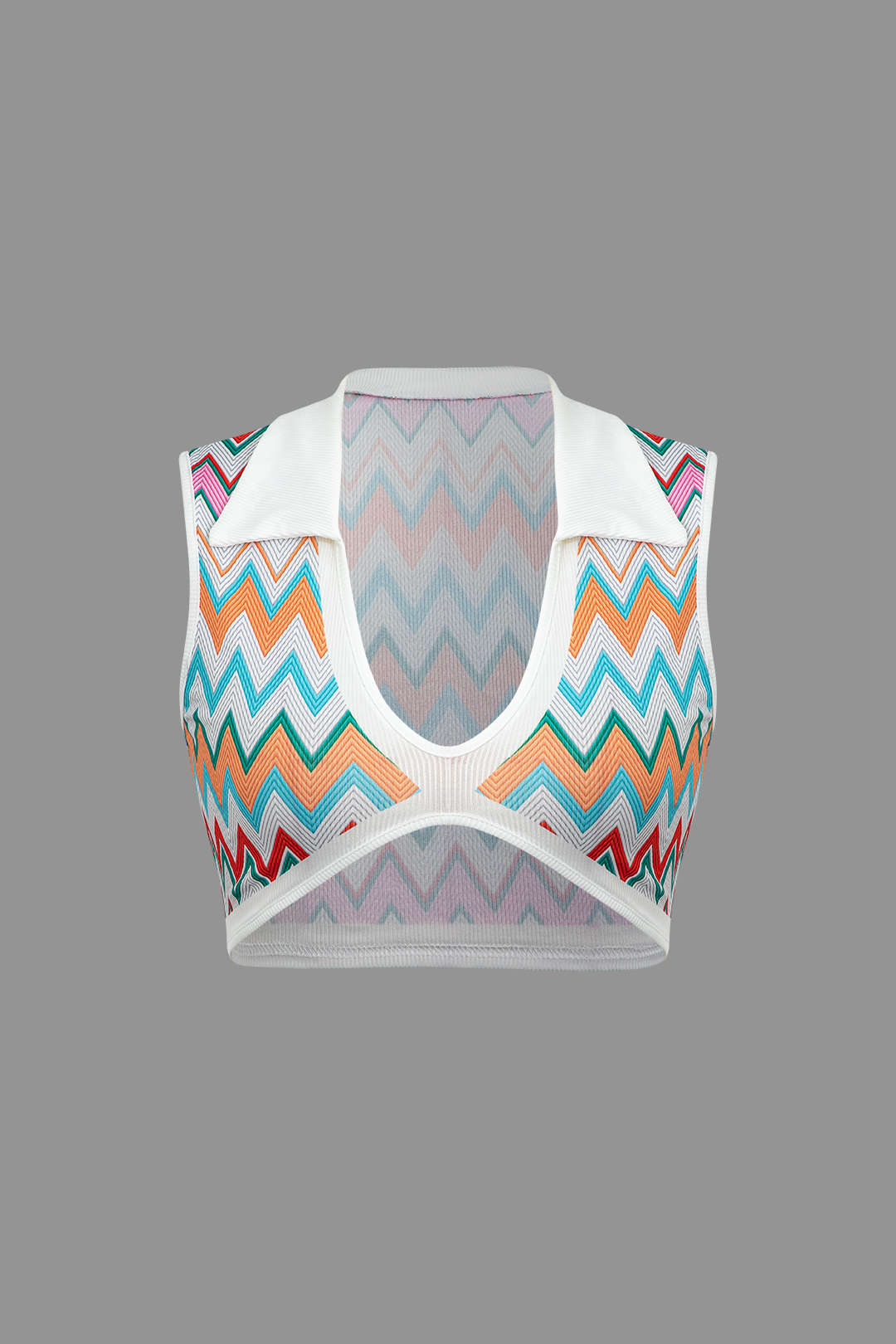 Contrast V-Neck Crop Knit Tank Top & Split Maxi Skirt Set - Y2K Aesthetic Outfit Contrast V-Neck Crop Knit Tank Top & Split Maxi Skirt Set - Y2K Aesthetic Outfit