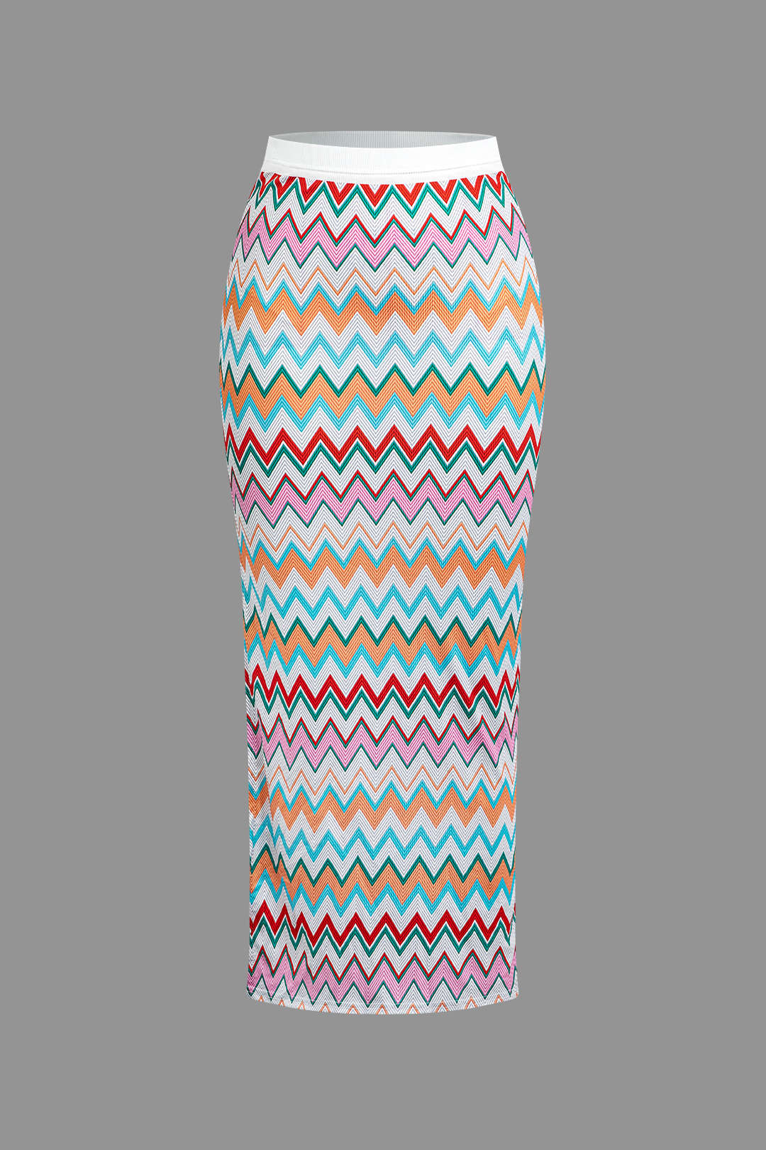 Contrast V-Neck Crop Knit Tank Top & Split Maxi Skirt Set - Y2K Aesthetic Outfit Contrast V-Neck Crop Knit Tank Top & Split Maxi Skirt Set - Y2K Aesthetic Outfit