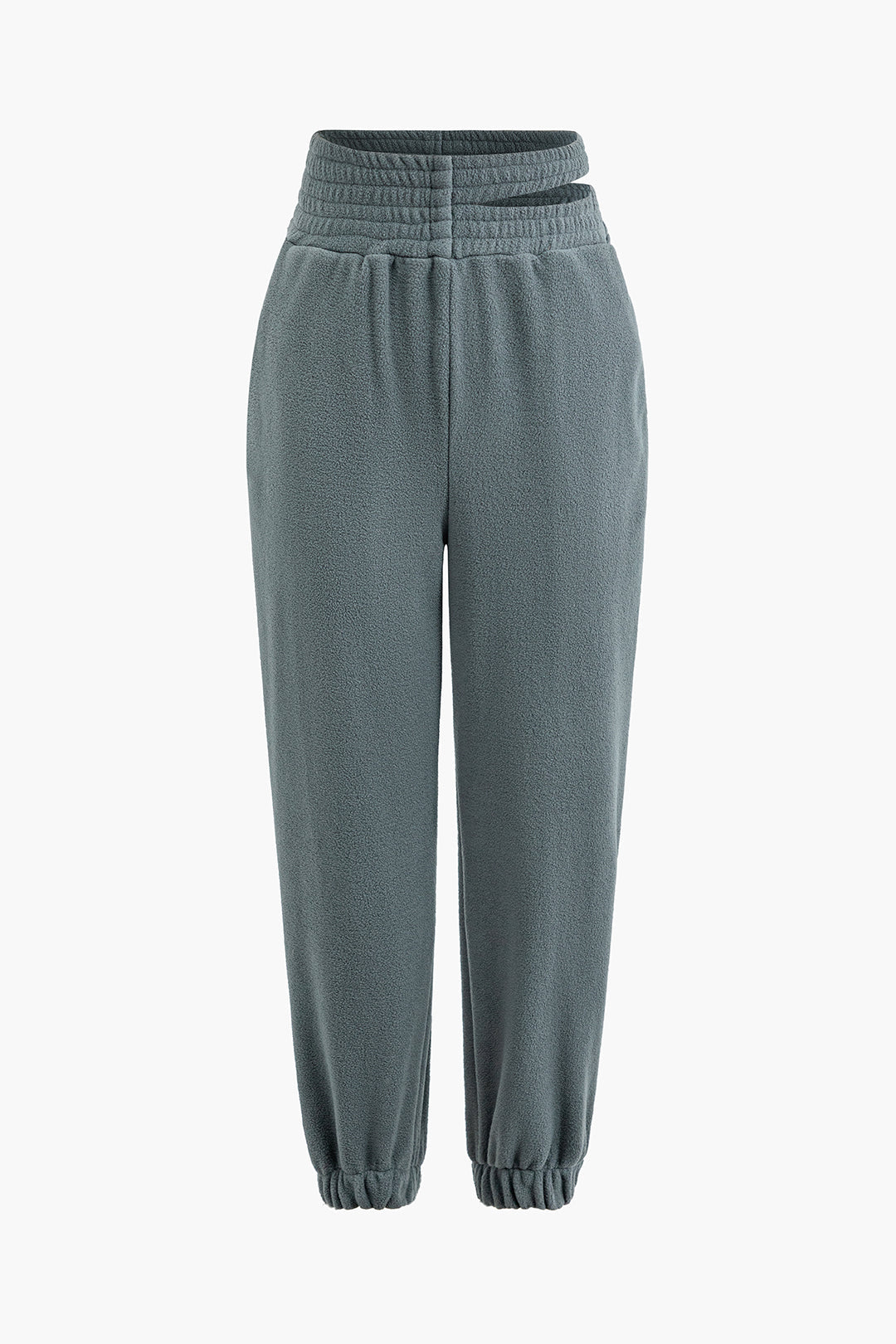 Coquette Aesthetic Polar Fleece Zip-Up Sweatshirt & Cut-Out Waist Pants Set Coquette Aesthetic Polar Fleece Zip-Up Sweatshirt & Cut-Out Waist Pants Set