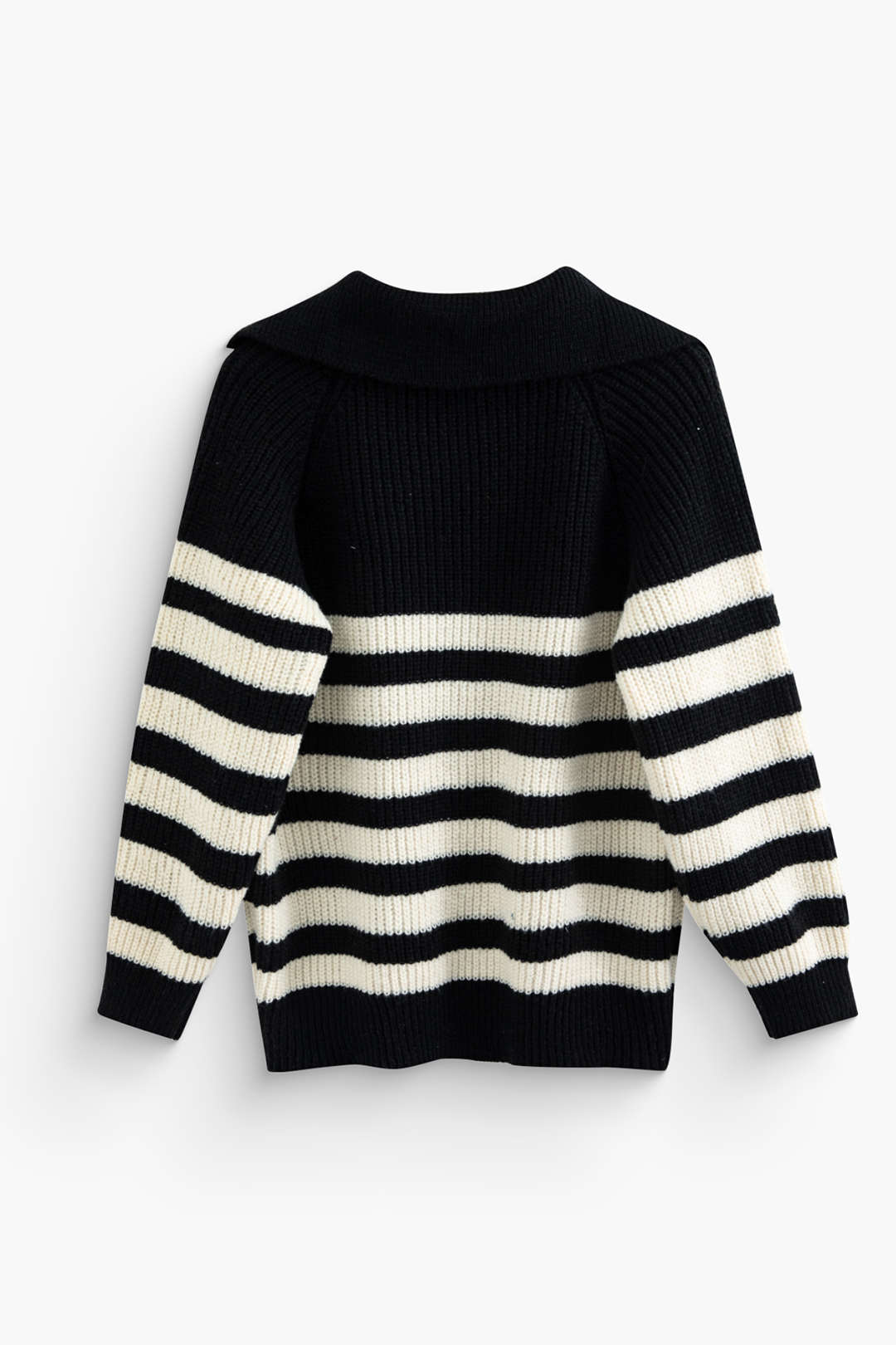 Coquette Aesthetic Stripe Half Zipper Lapel Sweater for Y2K Fashion Lovers Coquette Aesthetic Stripe Half Zipper Lapel Sweater for Y2K Fashion Lovers