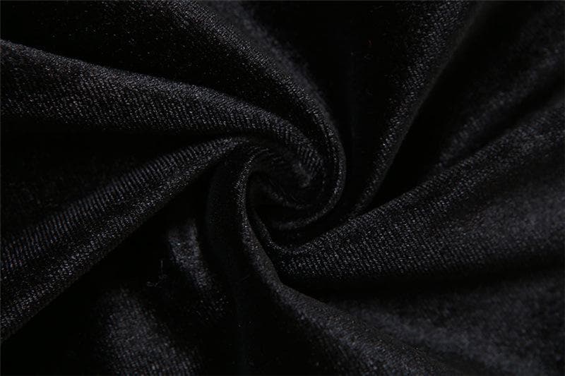 Coquette Aesthetic Zip-Up Long Sleeve High Neck Velvet Jumpsuit for Y2K Fashion Lovers Coquette Aesthetic Zip-Up Long Sleeve High Neck Velvet Jumpsuit for Y2K Fashion Lovers