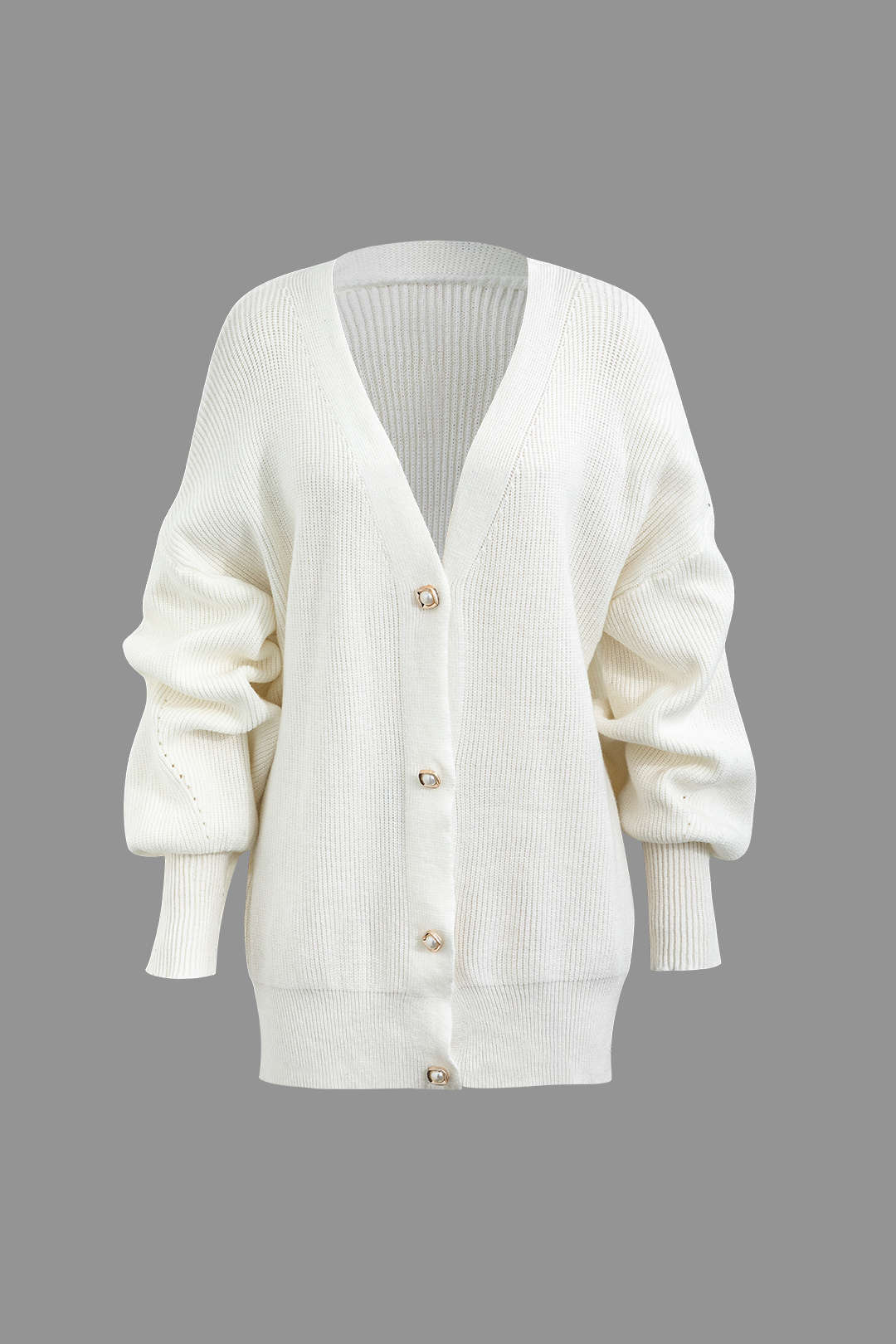 Cozy Oversized Knit Cardigan for Y2K Fashion Lovers - Perfect for Grunge and Coquette Aesthetics