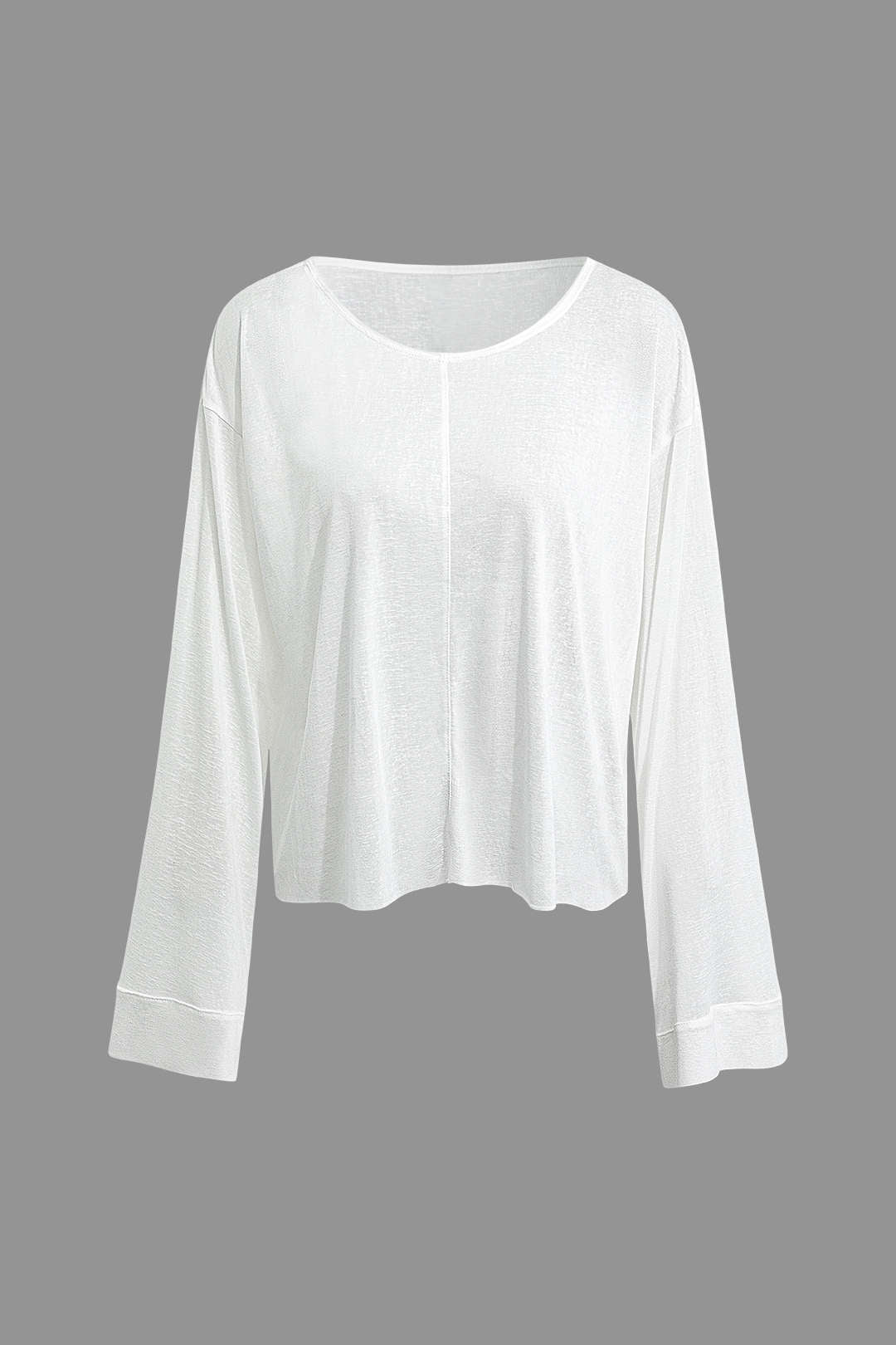 Cozy Solid Crew Neck Long Sleeve Top & Drawstring Straight Leg Pants Set for Y2K Aesthetic Cozy Solid Crew Neck Long Sleeve Top & Drawstring Straight Leg Pants Set for Y2K Aesthetic