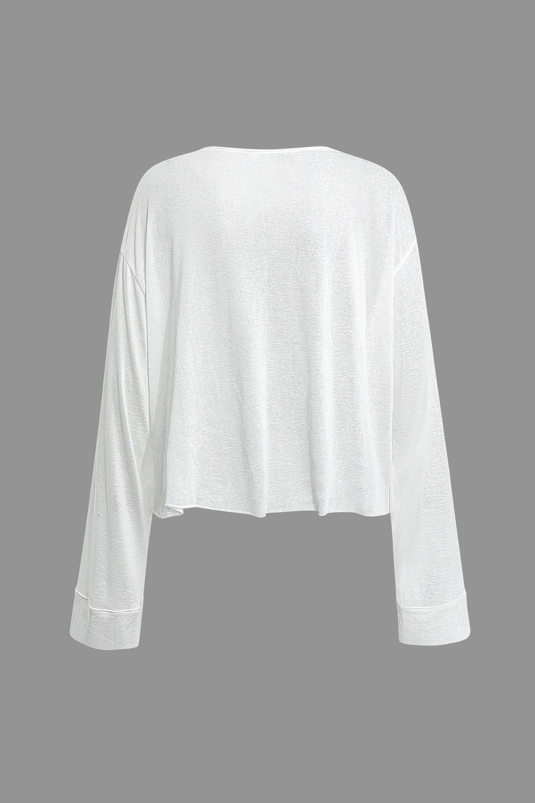 Cozy Solid Crew Neck Long Sleeve Top & Drawstring Straight Leg Pants Set for Y2K Aesthetic Cozy Solid Crew Neck Long Sleeve Top & Drawstring Straight Leg Pants Set for Y2K Aesthetic