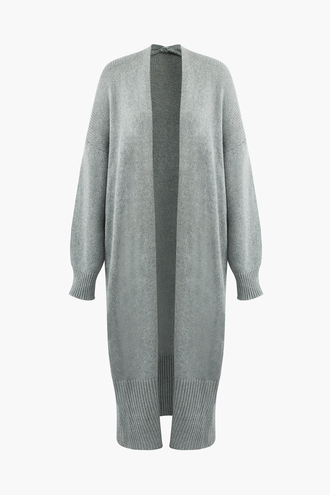 Cozy Solid Long Sleeve Knit Cardigan for Y2K Aesthetic and Comfy Layering