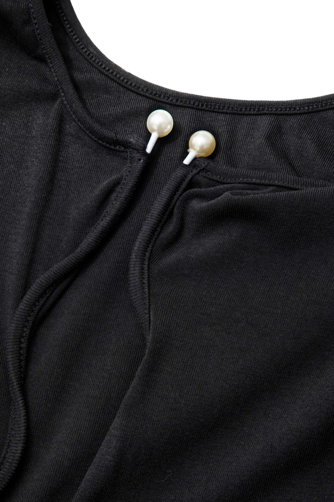 Deep V-Neck Pearl Detail Long Sleeve Maxi Dress - Elegant Y2K Aesthetic Evening Wear Deep V-Neck Pearl Detail Long Sleeve Maxi Dress - Elegant Y2K Aesthetic Evening Wear