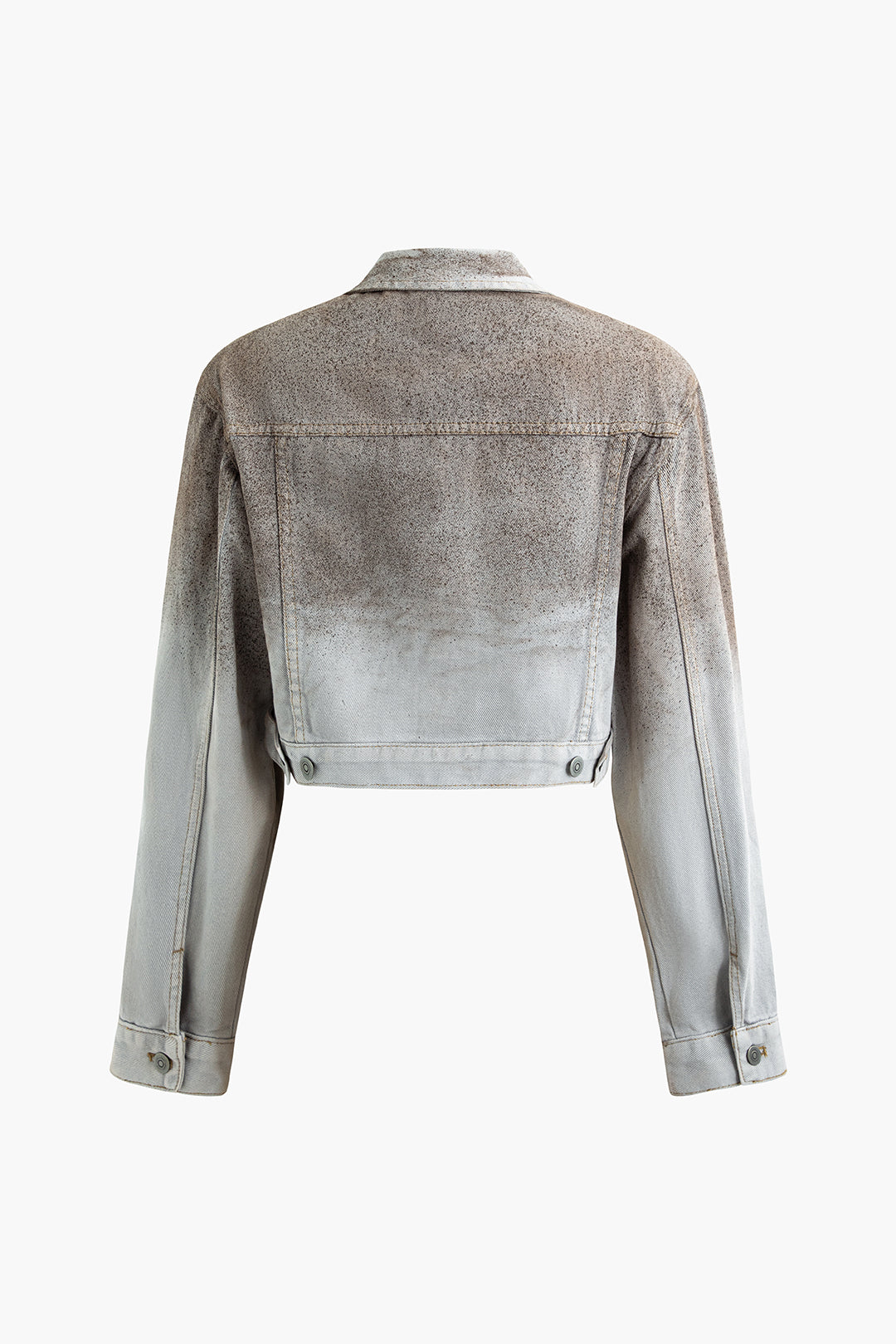 Distressed Flap Pocket Denim Jacket for Y2K Aesthetic and Grunge Style Outfits