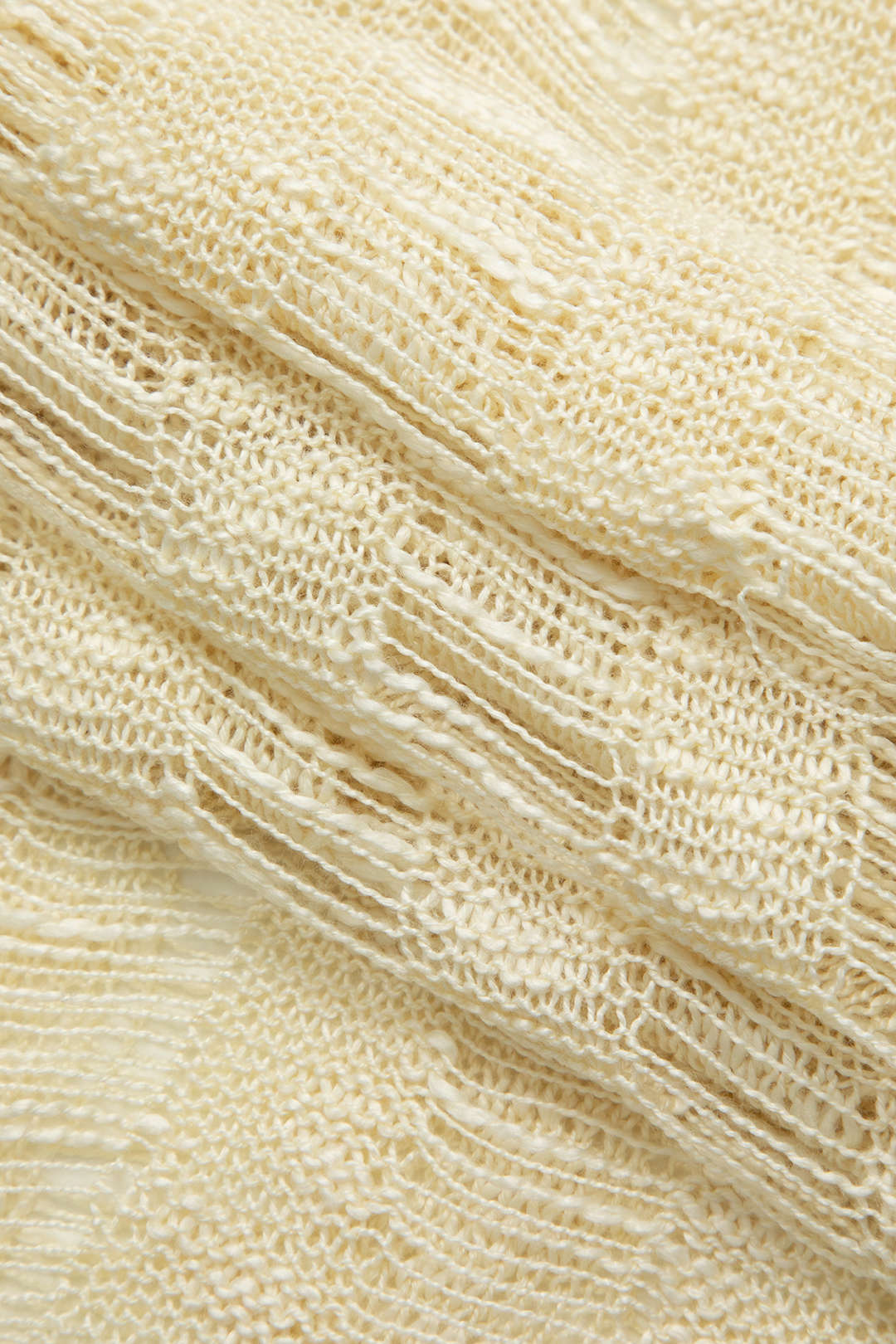 Distressed V-Neck Sleeveless Knit Maxi Dress with Ladder Fringe Hem for Y2K Aesthetic Distressed V-Neck Sleeveless Knit Maxi Dress with Ladder Fringe Hem for Y2K Aesthetic