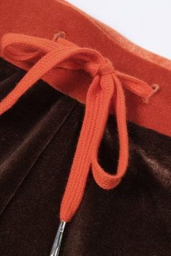 Embroidered High Neck Zip-Up Set: Y2K Fashion Meets Cozy Chic Aesthetic Outfit