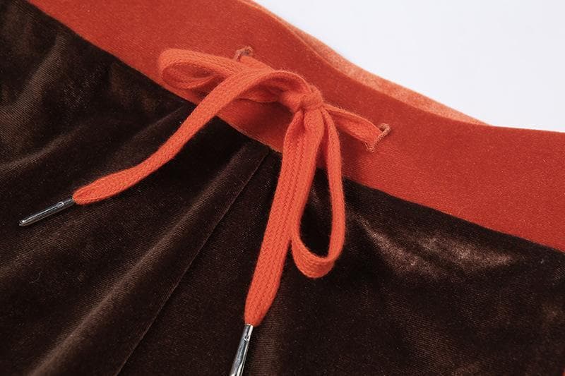 Embroidered High Neck Zip-Up Set: Y2K Fashion Meets Cozy Chic Aesthetic Outfit Embroidered High Neck Zip-Up Set: Y2K Fashion Meets Cozy Chic Aesthetic Outfit