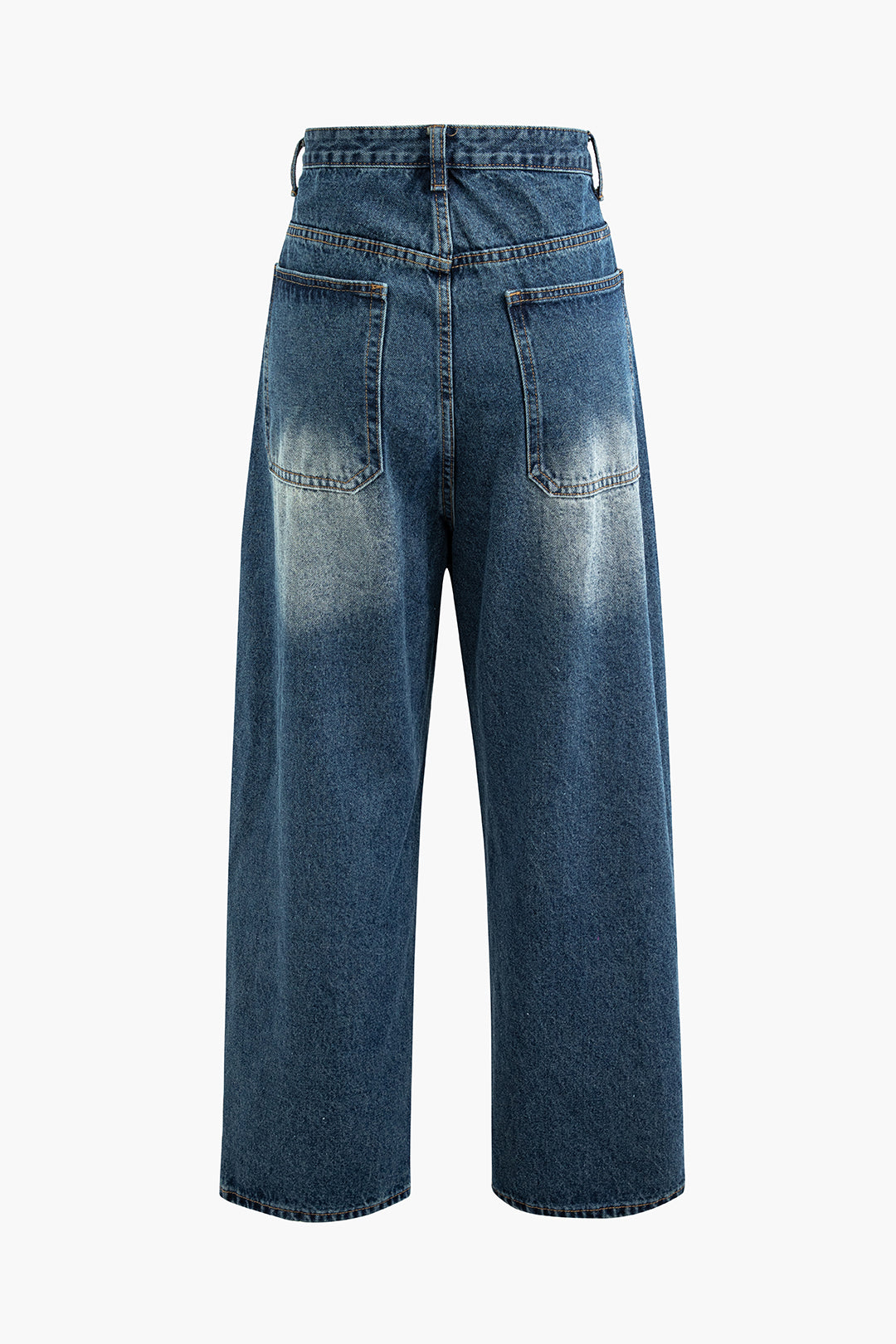 Faded Ripped Wide Leg Jeans - Y2K Grunge Style for Aesthetic Outfits and Casual Looks Faded Ripped Wide Leg Jeans - Y2K Grunge Style for Aesthetic Outfits and Casual Looks