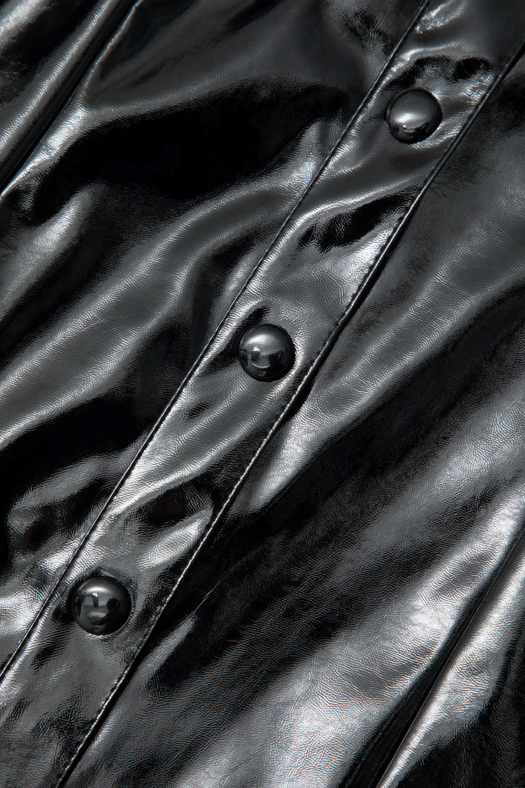 Faux Leather Button-Up Long Sleeve Shirt for Y2K Aesthetic and Grunge Style Outfits Faux Leather Button-Up Long Sleeve Shirt for Y2K Aesthetic and Grunge Style Outfits