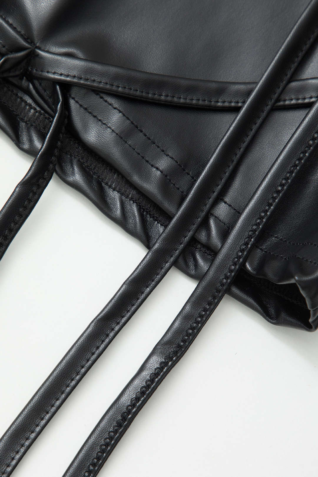 Faux Leather Fringe Detail Zip Up Shorts for Y2K Aesthetic and Grunge Style Outfits Faux Leather Fringe Detail Zip Up Shorts for Y2K Aesthetic and Grunge Style Outfits