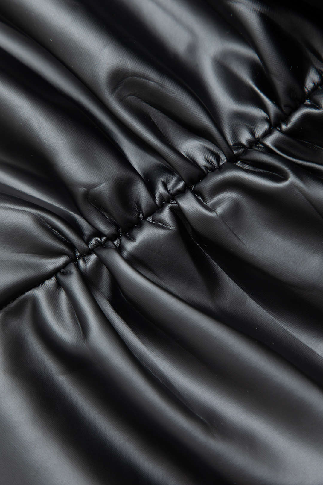 Faux Leather Ruched Midi Dress with Twist Cut Out - Y2K Aesthetic Fashion Statement Faux Leather Ruched Midi Dress with Twist Cut Out - Y2K Aesthetic Fashion Statement