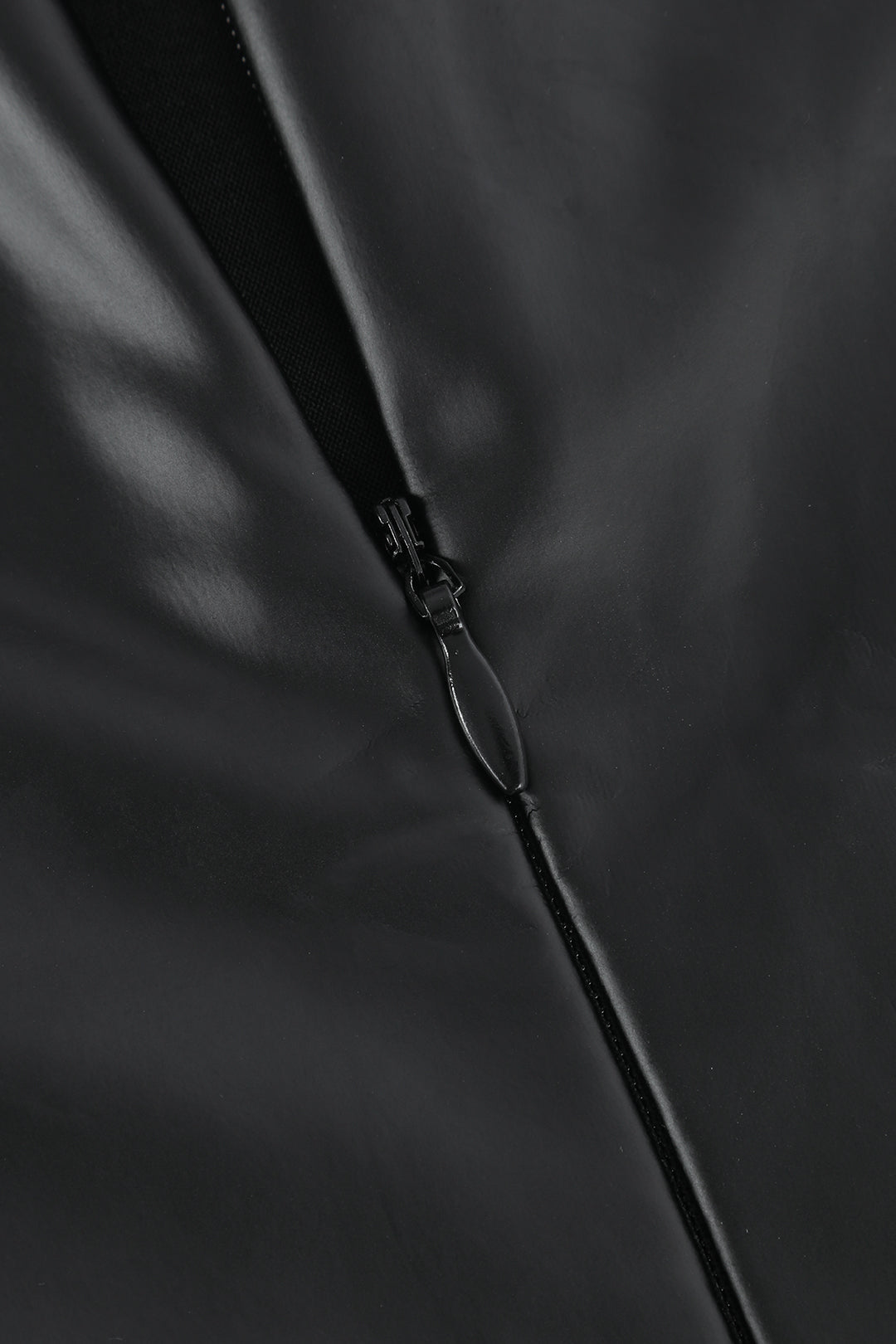 Faux Leather Ruched Slit Midi Dress - Y2K Aesthetic Sleeveless Fashion Statement Faux Leather Ruched Slit Midi Dress - Y2K Aesthetic Sleeveless Fashion Statement