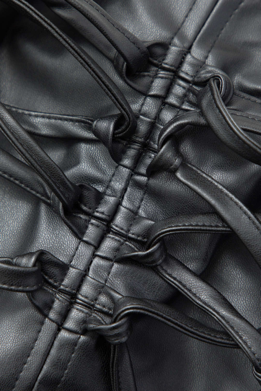 Faux Leather Tie Front Split Mini Skirt - Y2K Aesthetic Grunge Style for Trendy Outfits Faux Leather Tie Front Split Mini Skirt - Y2K Aesthetic Grunge Style for Trendy Outfits