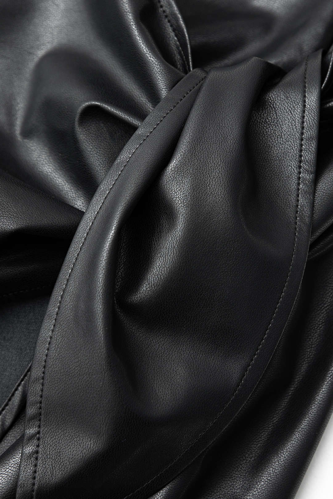 Faux Leather Wrap Knot Midi Skirt for Y2K Fashion and Coquette Aesthetic Outfits Faux Leather Wrap Knot Midi Skirt for Y2K Fashion and Coquette Aesthetic Outfits