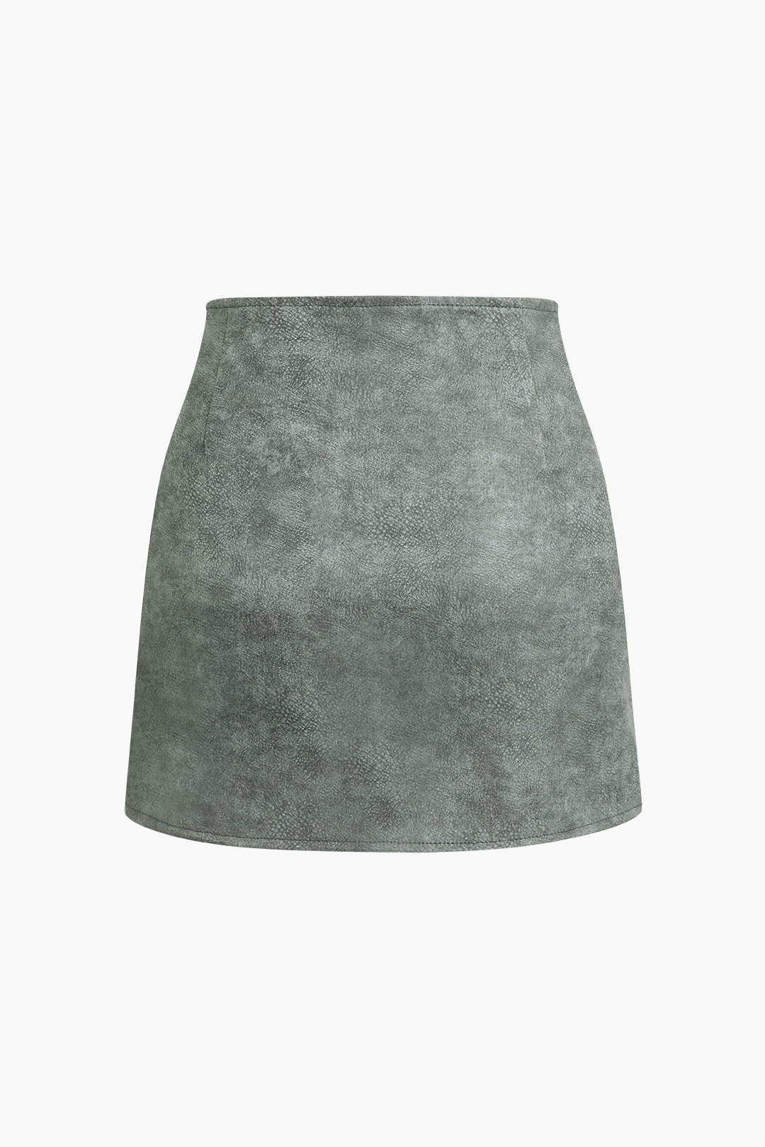 Faux Leather Zip-Up Tube Top and Split Skirt Set for Y2K Fashion and Coquette Aesthetic Faux Leather Zip-Up Tube Top and Split Skirt Set for Y2K Fashion and Coquette Aesthetic