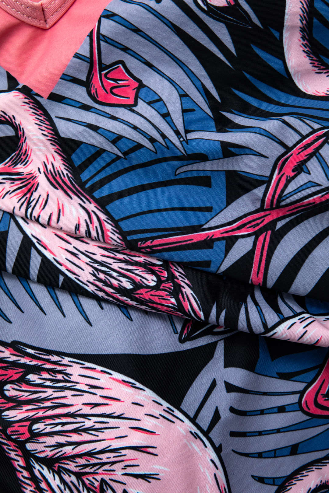 Flamingo Print Y2K Tie Swimsuit with Matching Knot Sarong Skirt Set for Trendy Aesthetic Flamingo Print Y2K Tie Swimsuit with Matching Knot Sarong Skirt Set for Trendy Aesthetic